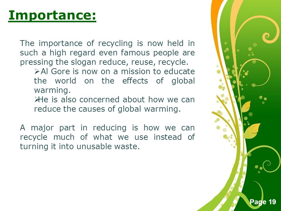 Cause and effect essay about benefits of recycling